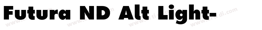 Futura ND Alt Light字体转换